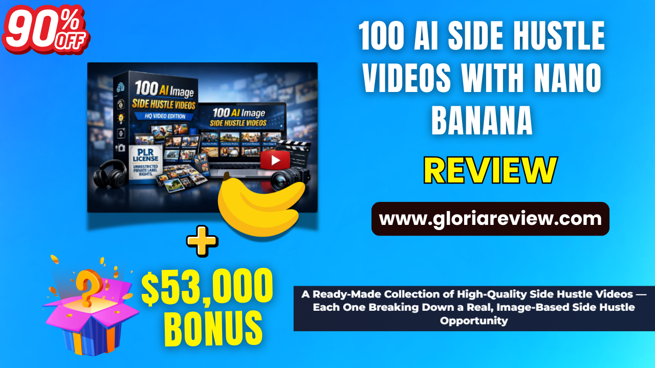 100 AI Side Hustle Videos with Nano Banana review