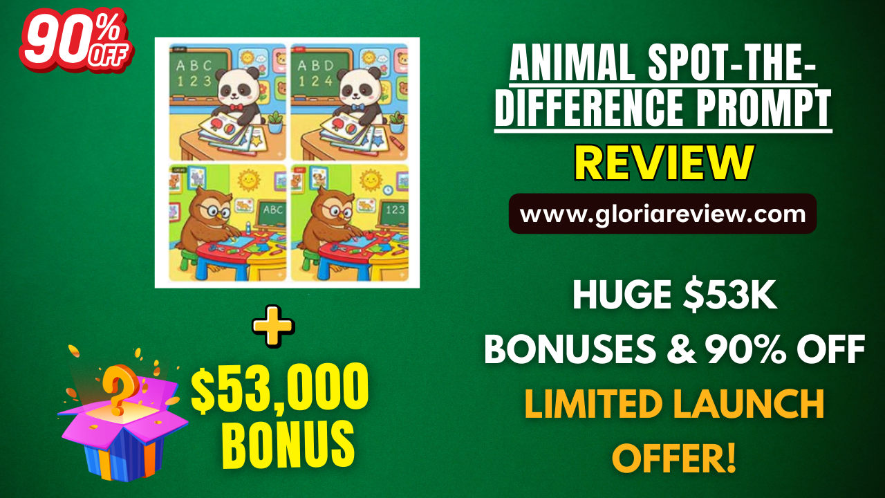 Animal Spot-The-Difference Prompt Kit review