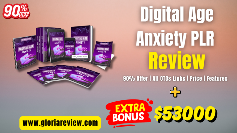 Digital Age Anxiety PLR Review