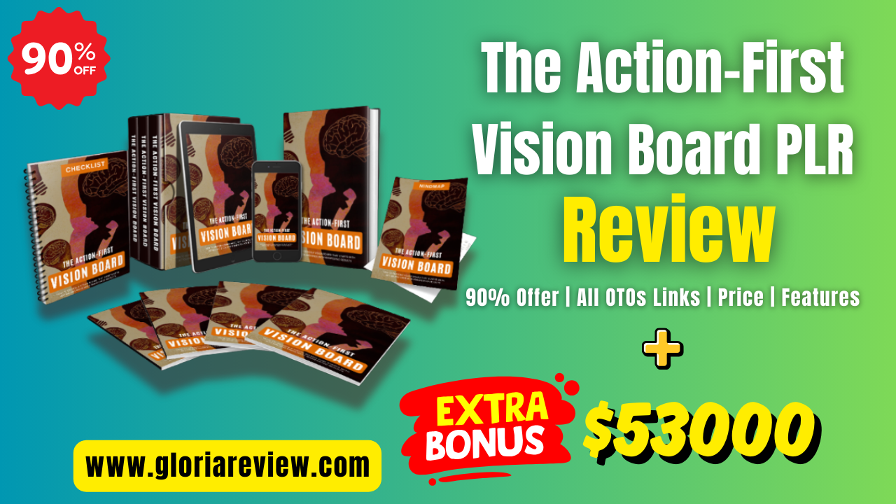 The Action-First Vision Board PLR review 2026