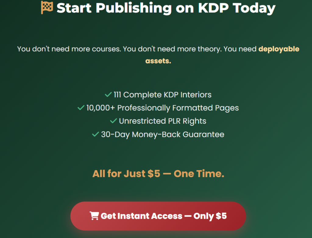 KDP Side Hustle Goldmine Review