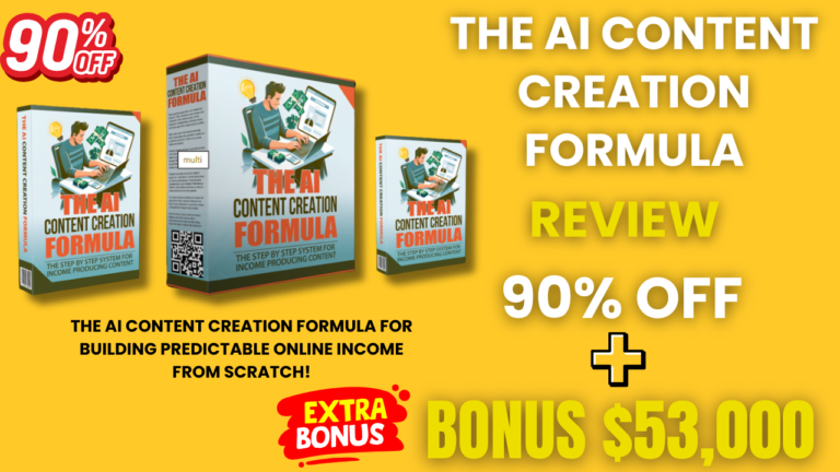 The AI Content Creation Formula Review